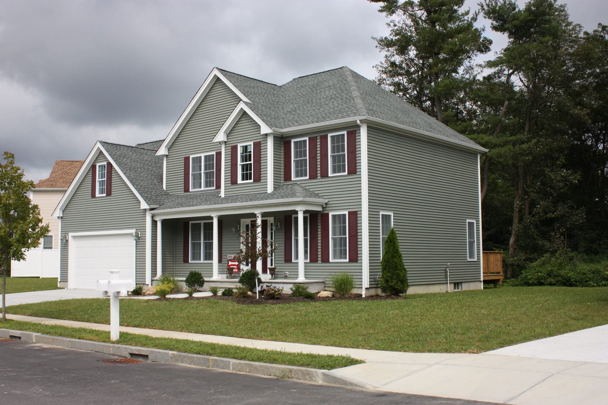 House with an updated siding replacement